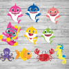 Baby Shark Family Svg,
