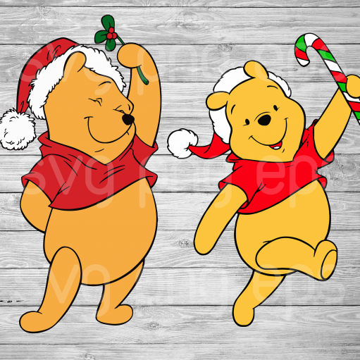 Winnie the Pooh Christmas SVG