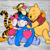 Winnie The Pooh Friends Svg, Winnie The Pooh Svg Files. Winnie The Pooh Clipart, Cartoon Characters, Svg For Cricut , Svg For Silhouette, Disney Svg