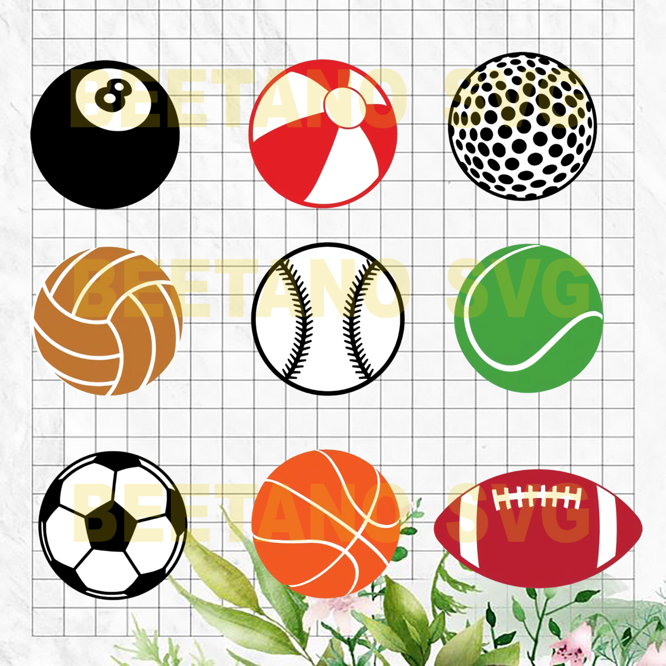 Sport Ball Svg Bundle