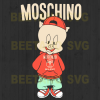 Moschino Svg, Porky Pig Moschino Svg Files, Porky Pig Clipart, Porky Pig Cutting Files For Cricut, Svg, Dxf, Eps, Png Instant Download