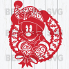 Mickey Santa Christmas Svg