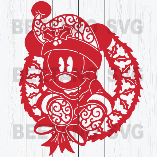Mickey Santa Christmas Svg