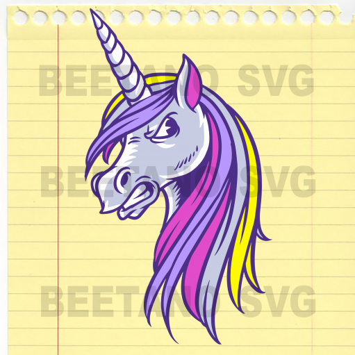 Funny Unicorn Svg, Unicorn Svg Files, Unicorn Clipart, Unicorn Vector, Unicorn Cutting Files For Cricut, Svg, Dxf, Eps, Png Instant Download