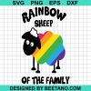 Rainbow Sheep Of The Family Svg