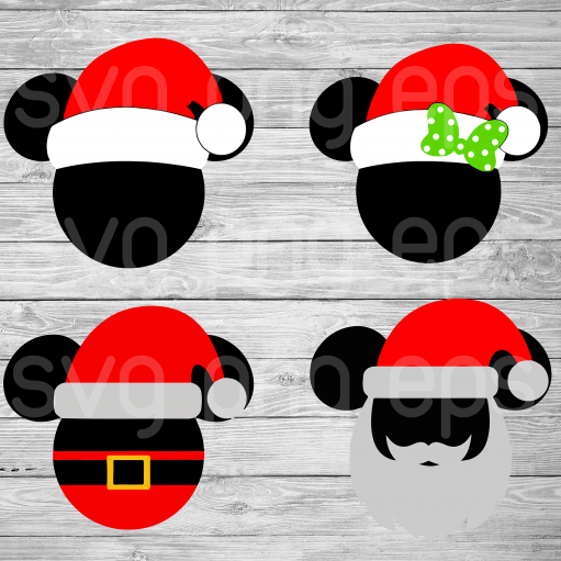 Disney Santa Hat Bundle SVG