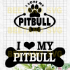 I Love My Pitbull Svg