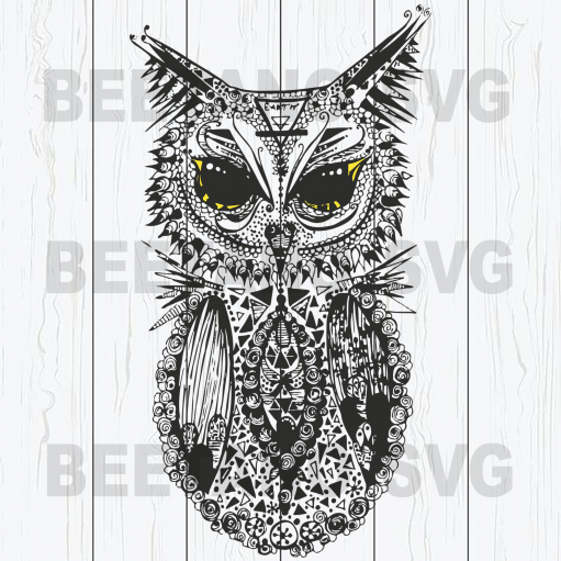 Mandala Owl Svg