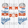 Volleyball Mom Volleyball Dad Svg Bundle, Volleyball Family Svg, Volleyball Svg Bundle, Volleyball Cutting Files For Cricut, Svg, Dxf, Eps, Png Instant Download