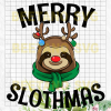 Merry Slothmas Svg