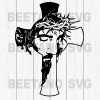 Jesus Cross Svg, Jesus Svg Files, Cross Svg Files, Jesus Cross Cutting Files For Cricut, Svg, Dxf, Eps, Png Instant Download