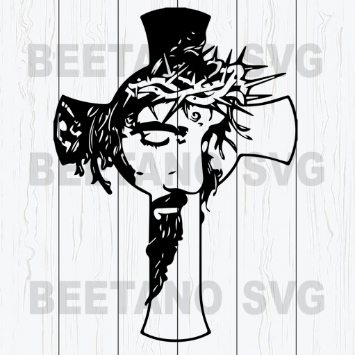 Jesus Cross Svg, Jesus Svg Files, Cross Svg Files, Jesus Cross Cutting Files For Cricut, Svg, Dxf, Eps, Png Instant Download