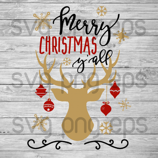 Merry christmas yall svg