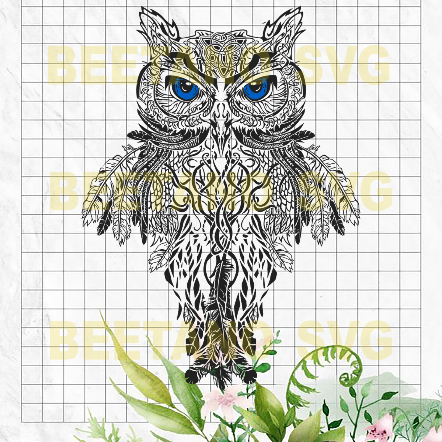 Mandala Owl Svg Files, Mandala Owl Cutting Files For Cricut, SVG, DXF ...