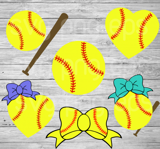 Softball Bundle Svg