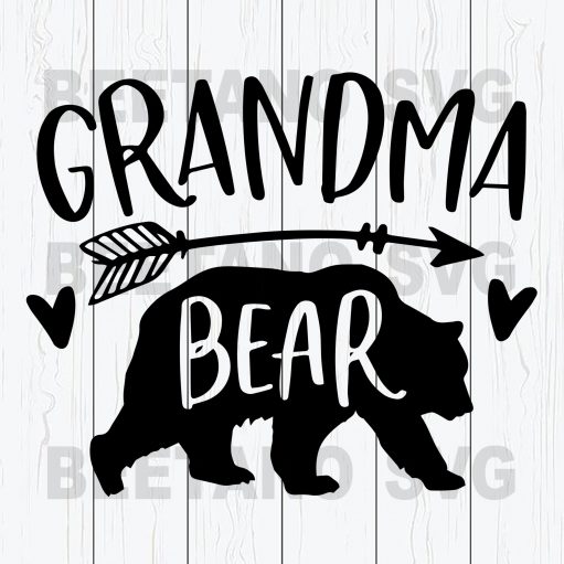 Grandma Bear Svg Files