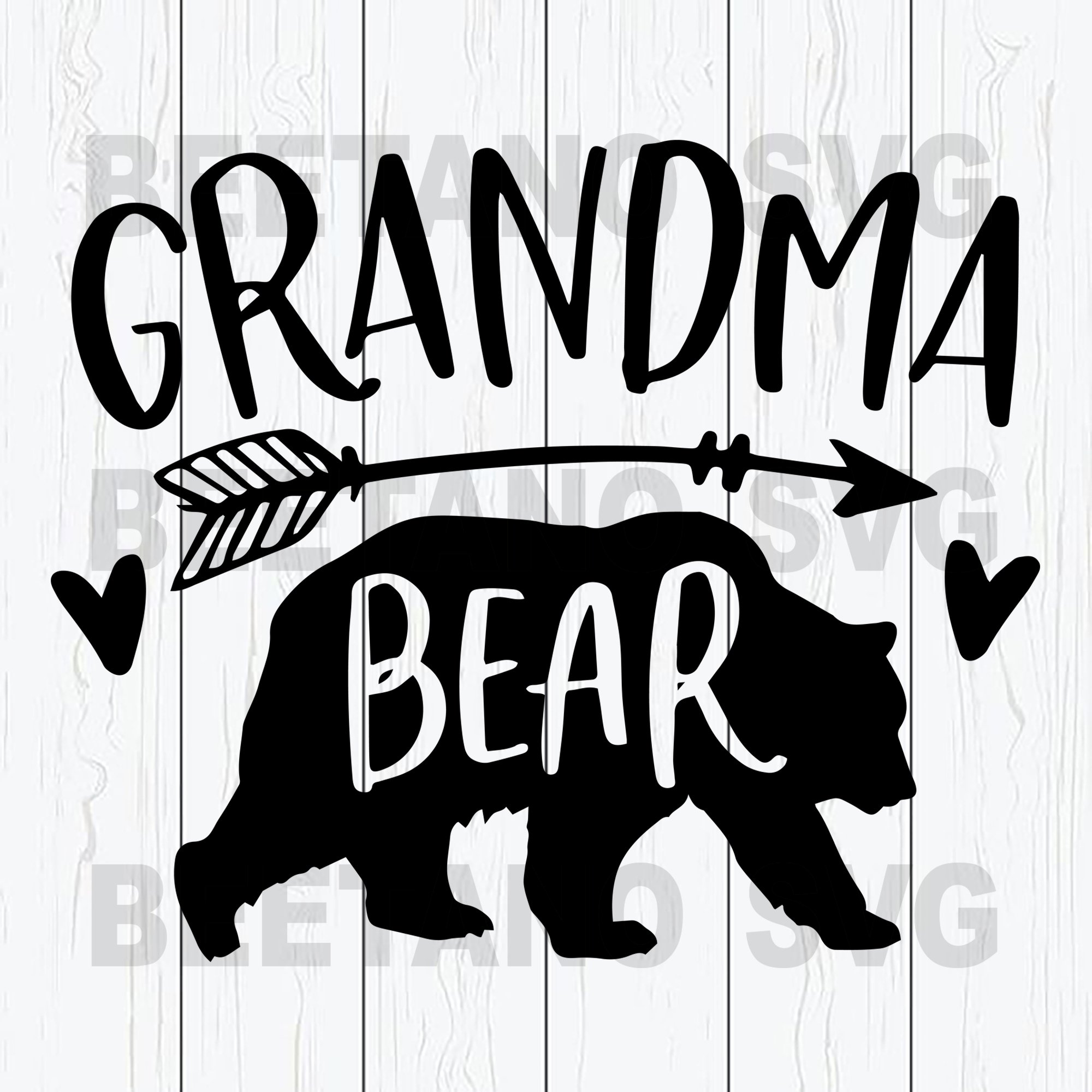 Cut Files Family bear SVG file Cricut Grandma SVG Grandma Bear SVG