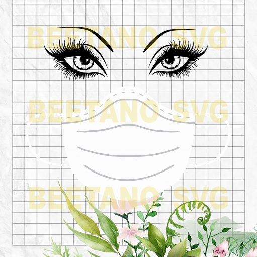 Mask Face Svg Files, Mask Face Cutting Files For Instant Download