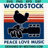 Woodstock Peace Love Music Svg