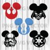 Mickey Star War Svg, Mickey Head Star War Bundle Svg, Star War Clipart, Star War File For Cricut, Star War Bundle Cutting File