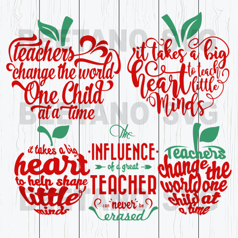 Teacher quotes bundle SVG, DXF, EPS, PNG Instant Download