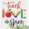 Teach Love Inspire Svg