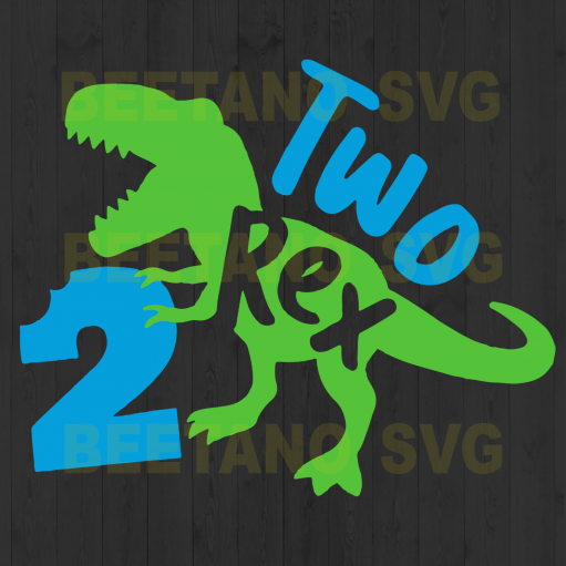 Two t rex baby t shirt Cutting Files For Cricut, SVG, DXF, EPS, PNG Instant Download