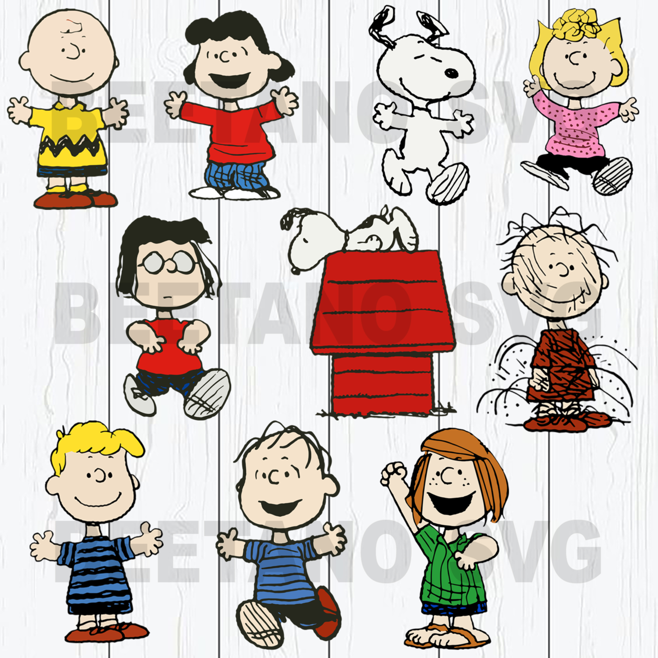 Snoopy Svg bundle, snoopy characters cut files bundle svg, eps, dxf ...