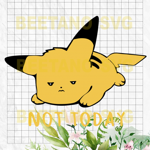Pokemon Pikachu Cutting Files For Cricut, Svg, Dxf, Eps, Png Instant Download