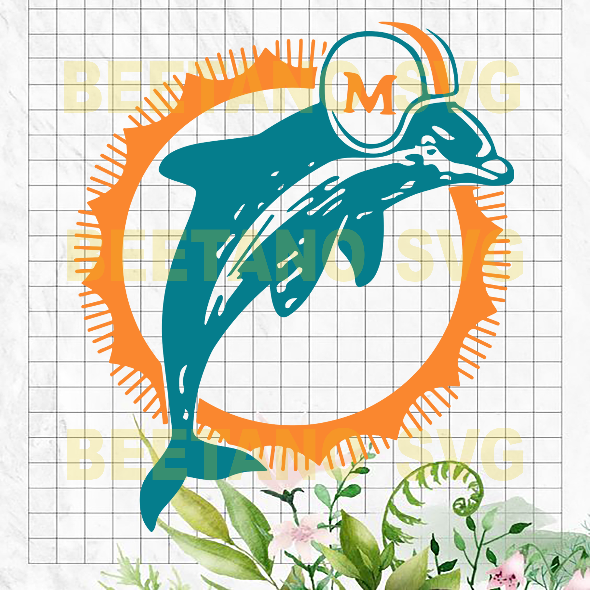 Miami Dolphins Clipart Logo SVG Cut File  Creative Design Maker –  Creativedesignmaker