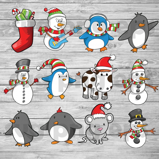 Christmas Animal Svg Bundle