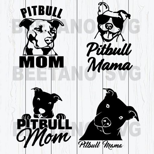 Pitbull Mom Svg