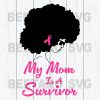 My Mom Is A Survivor Black Mom Breast Cancer Svg Files For Instant Download