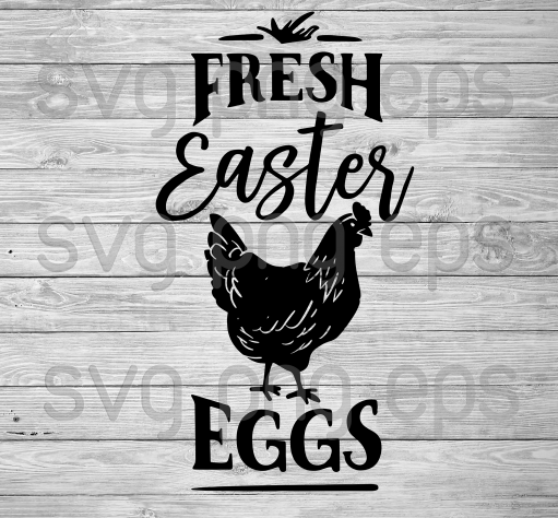 Fresh Easter Eggs Svg