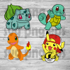 Pokemon Svg Bundle, Pokemon Character Svg, Pokemon Svg, Pikachu Cutting Files, Pokemon Files For Cricut, Svg, Dxf, Eps, Png Instant Download
