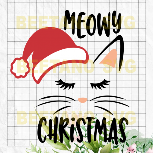 Meowy Christmas Svg