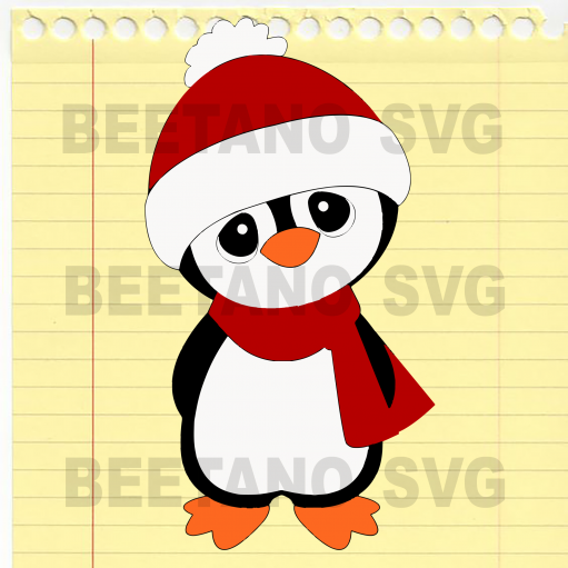Christmas Penguin Santa Hat