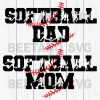 Softball Dad Softball Mom Svg