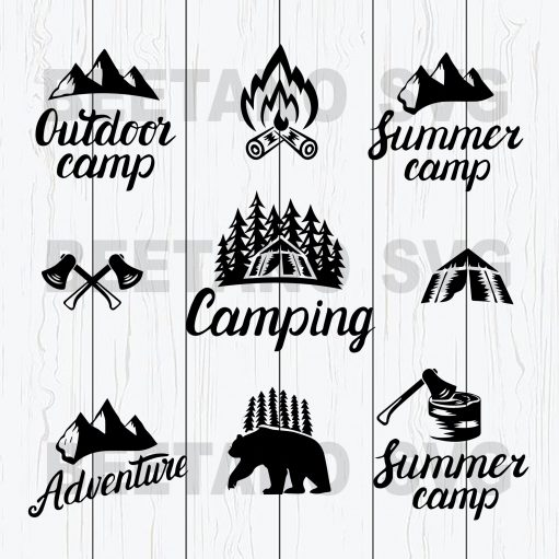 Summer Camping Life Svg Bundle