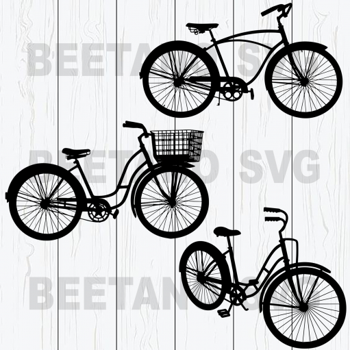 Bicycle Bundle Silhouette