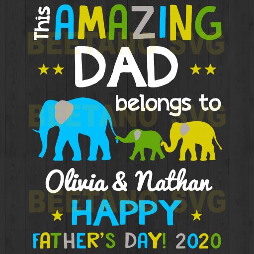 This Amazing Dad Belongs To Happy Father's day svg