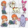 Winnie-The-Pooh Bundle Files For Cricut, Svg, Dxf, Eps, Png Instant Download
