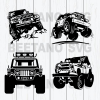 Jeep Cars Bundle Cutting Files For Cricut, Svg, Dxf, Eps, Png Instant Download