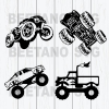 Jeep Vector Silhouette Cutting Files For Cricut, Svg, Dxf, Eps, Png Instant Download