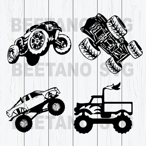 Jeep Vector Silhouette Cutting Files For Cricut, Svg, Dxf, Eps, Png Instant Download