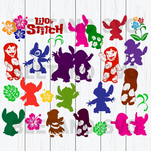 Lilo And Stitch Character Svg Bundle
