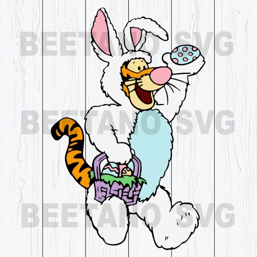 Tigger Winnie The Pooh Happy Easter Svg