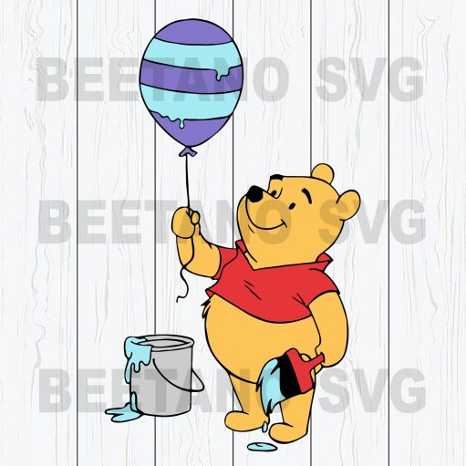 Winnie Pooh Easter Egg Svg Files, Easter Egg Svg, Winnie Pooh Svg Files, Happy Easter Svg