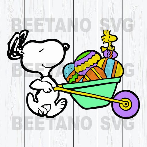 Snoopy Charlie Brown Easter Egg SVG, Peanuts Easter SVG, Happy Easter Svg Files