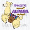 Nana'S You Say Alpaca My Bags Llama Svg Files For Instant Download, Llama Svg Files
